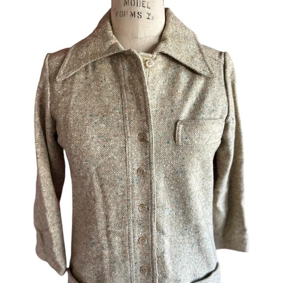 Vintage Dress Womens Size 6 Wool Collared Structured Jacket Style Winter Ready - Picture 2 of 7